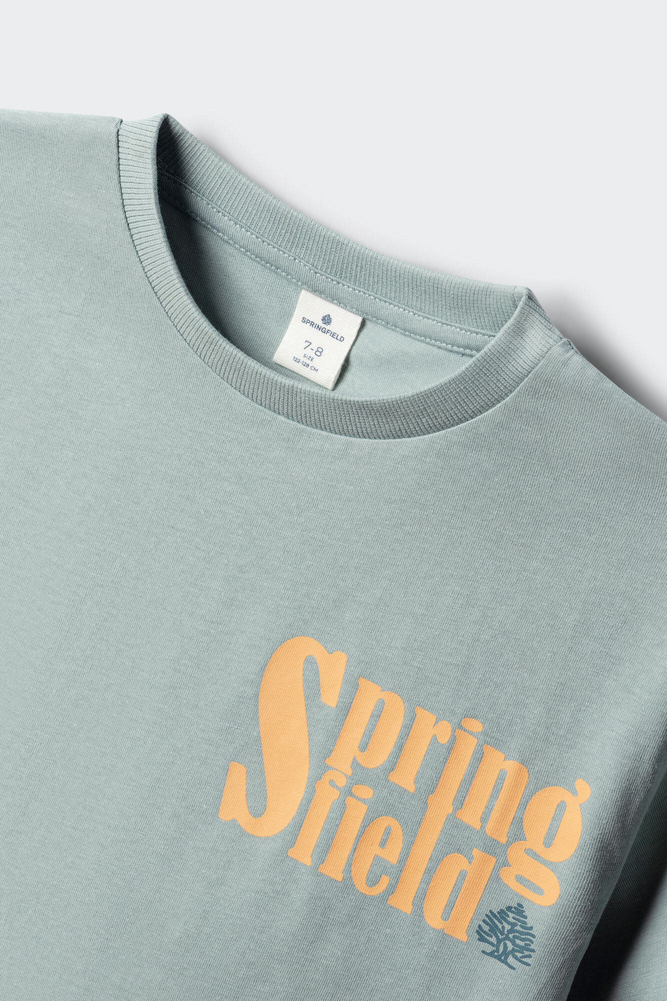 Springfield Kids Playera con texto Springfield para ni&ntilde;o azul