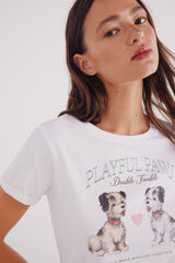 Springfield Playera gráfica natural