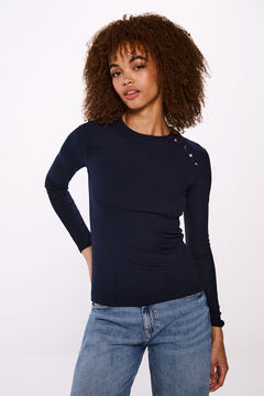 Springfield Playera botones sisa marino