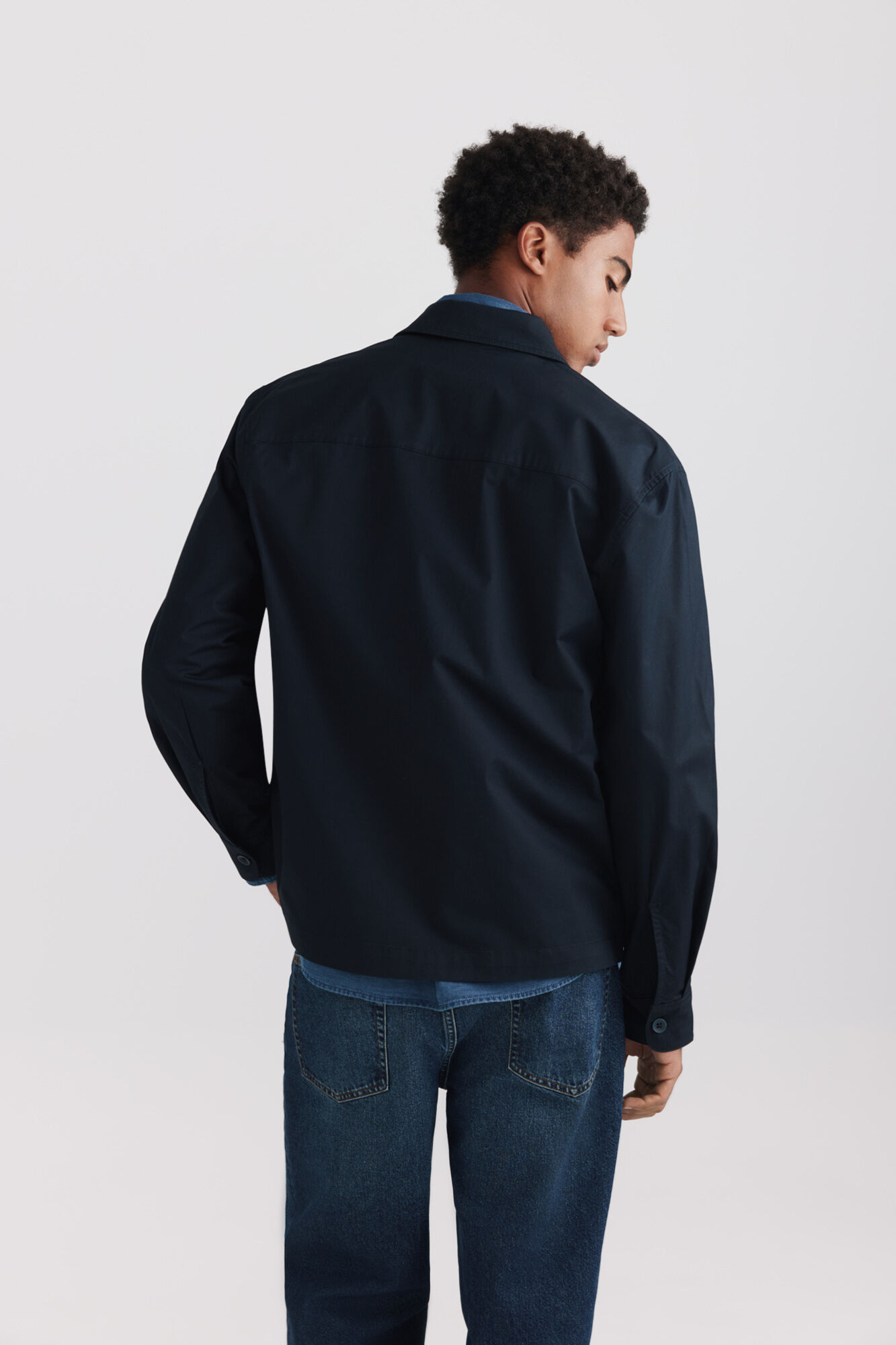 Springfield Sobrecamisa oversize fit azul