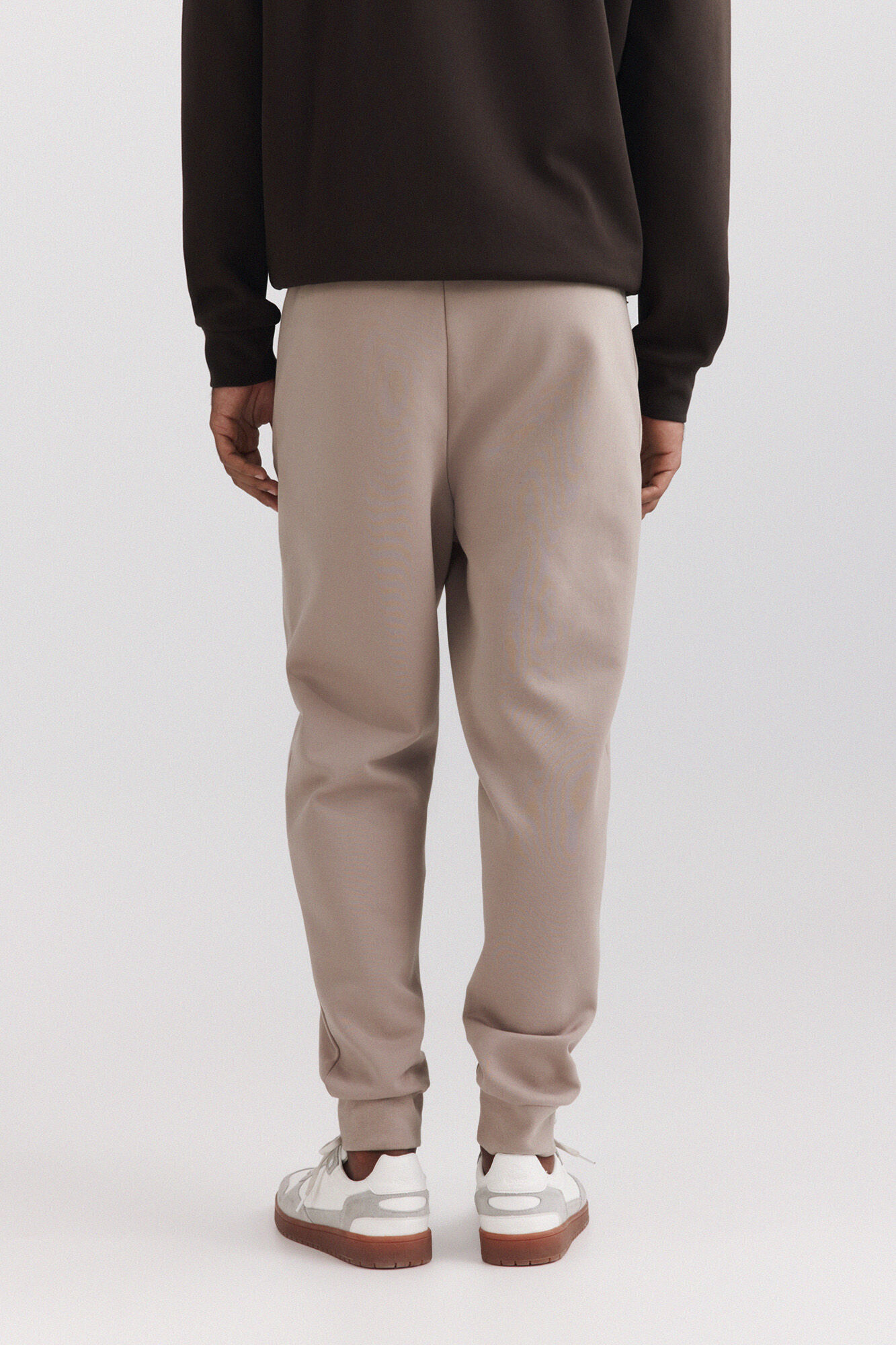 Springfield Jogger de tejido t&eacute;cnico caf&eacute;