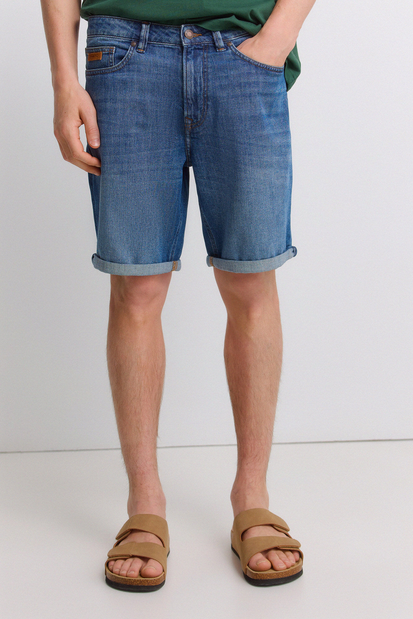 Springfield Bermudas de mezclilla ultra ligera slim fit