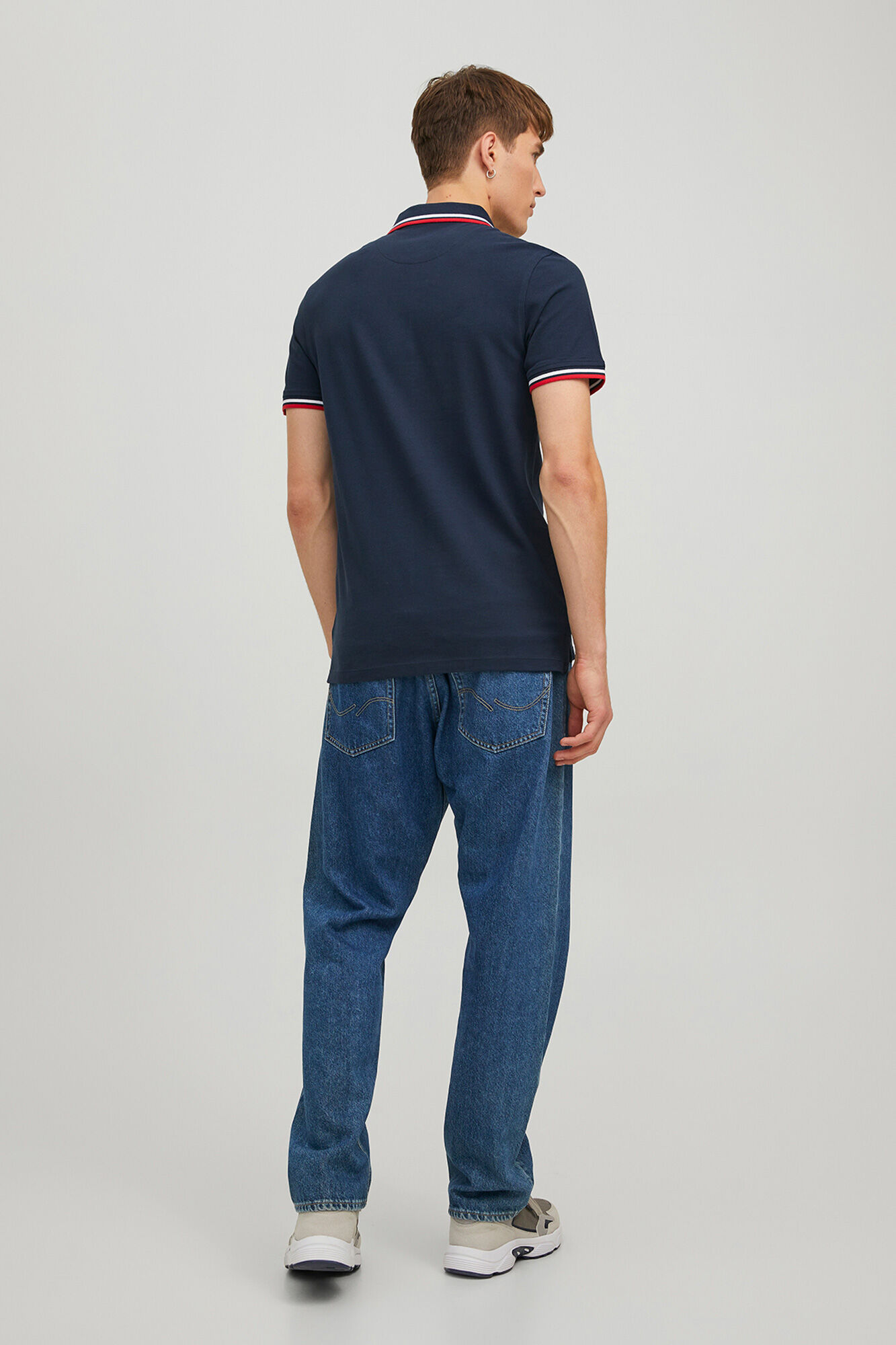 Jack & Jones Polo slim fit azul tinta