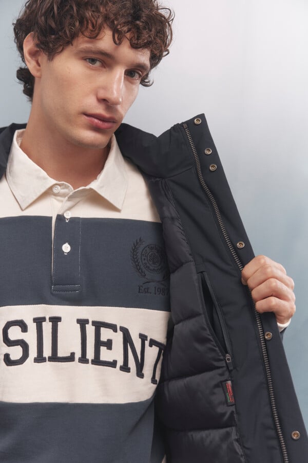 Springfield Parka térmica acolchado azul