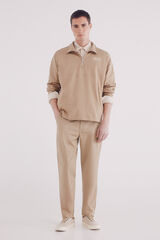 Springfield Pantalón chino comfort slim fit beige