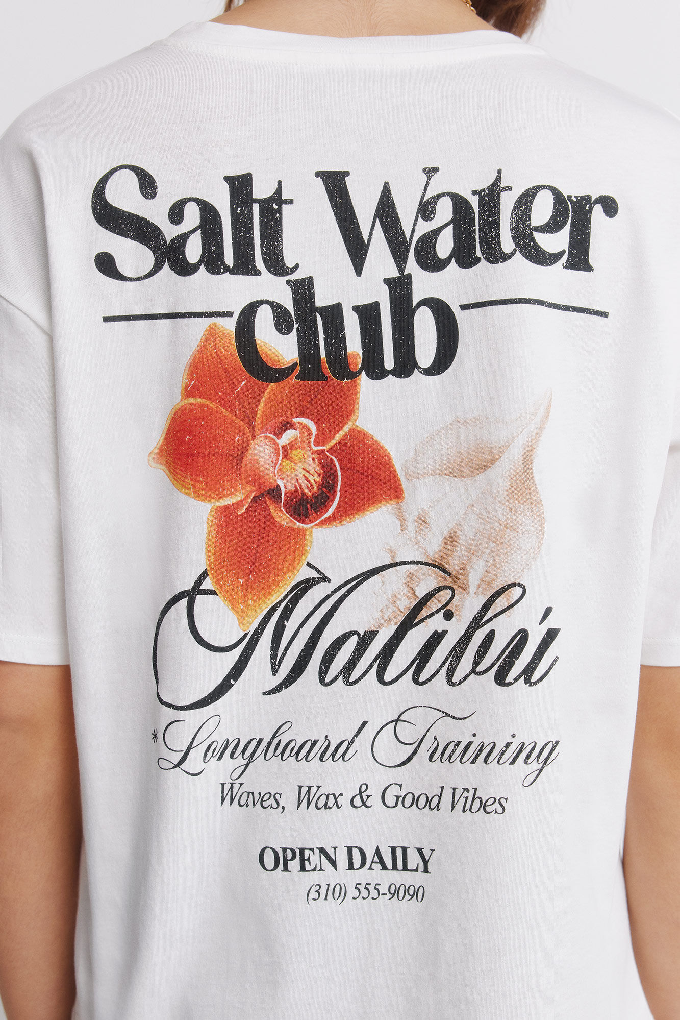 Springfield Playera manga corta tropical blanco