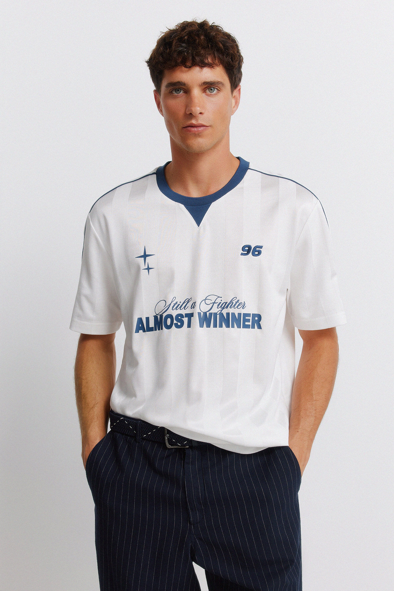 Springfield Playera de f&uacute;tbol almost marfil