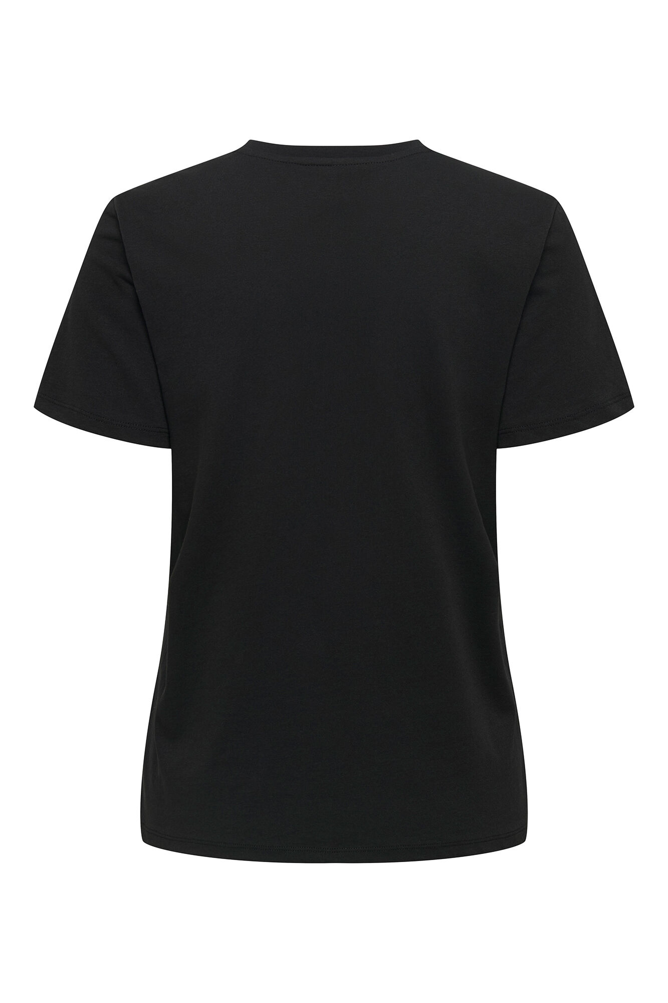 Only Playera de manga corta y cuello redondo negro