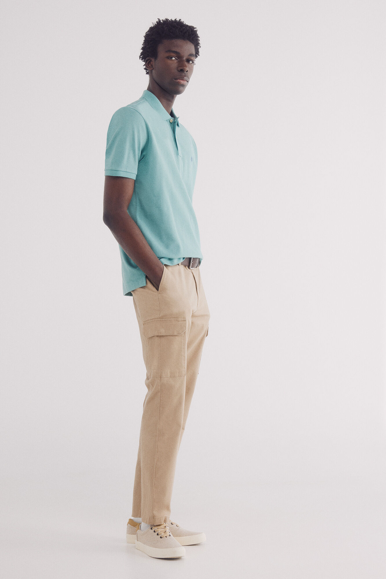 Springfield Polo piqu&eacute; b&aacute;sico regular fit verde