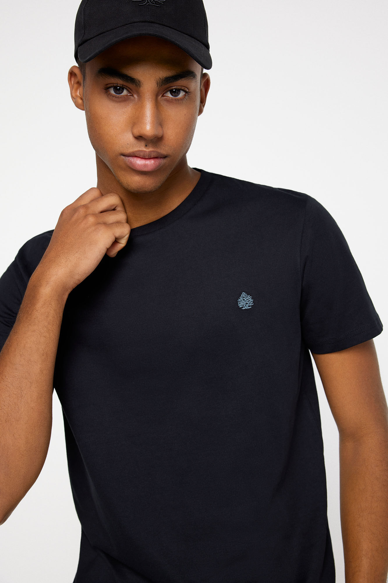 Springfield Playera b&aacute;sica &aacute;rbol negro