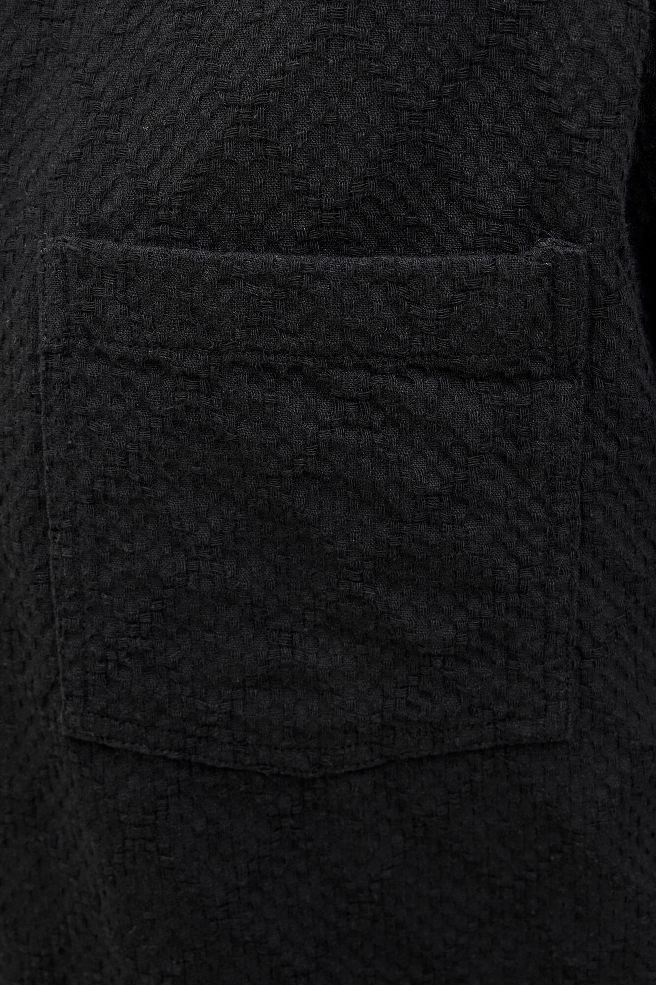 Jack & Jones Camisa de hombre de manga corta con textura negro