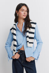 Springfield Camisa algod&oacute;n entallada azul