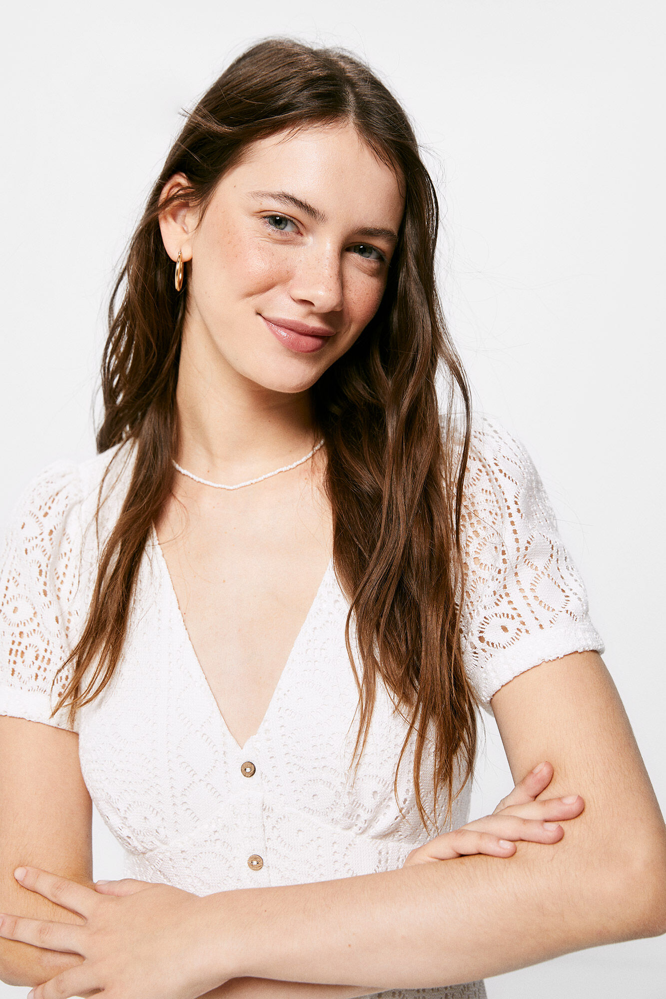 Springfield vestido on sale blanco