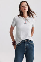 Springfield Playera manga corta Inglaterra gris