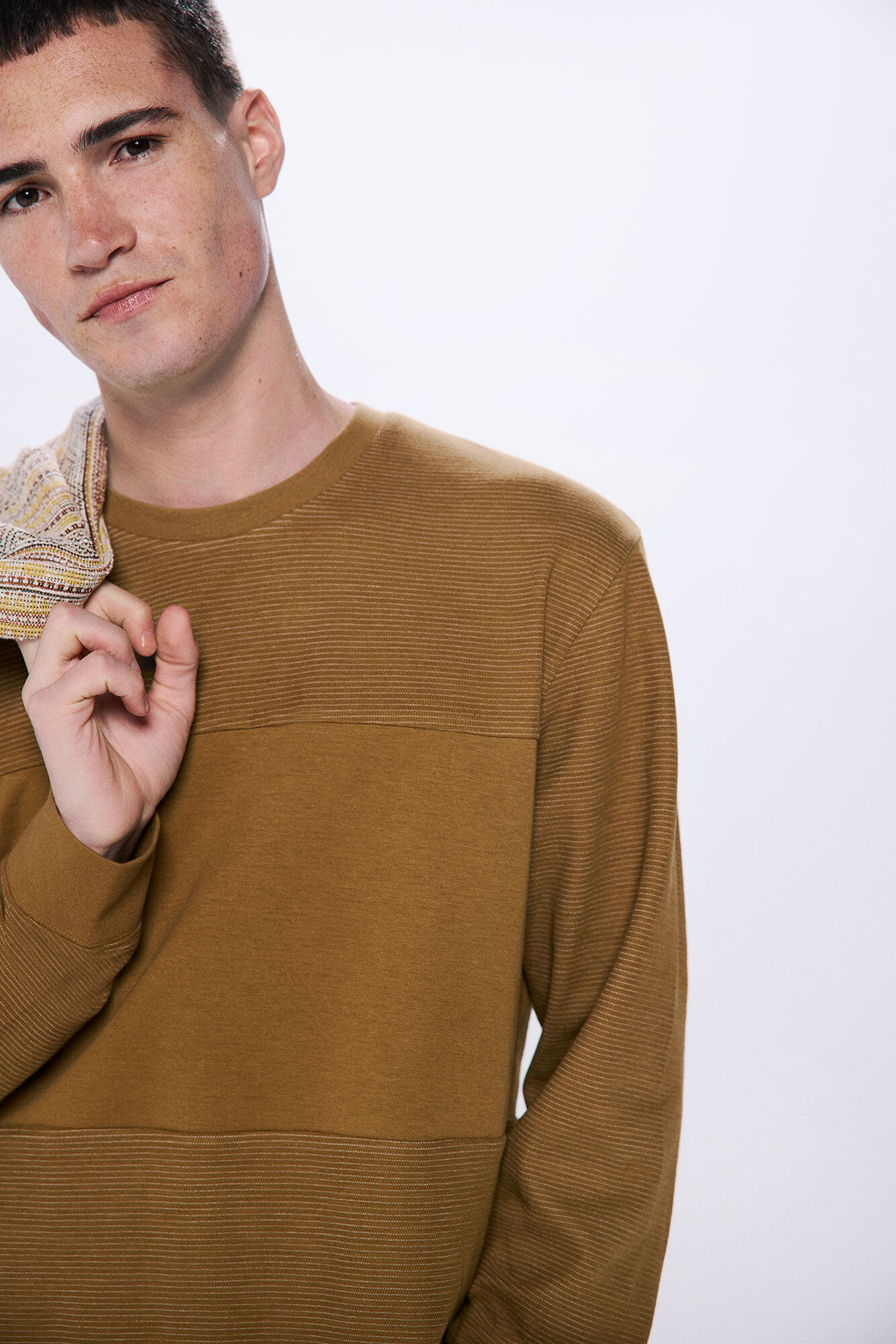 Springfield Playera manga larga cortes nude