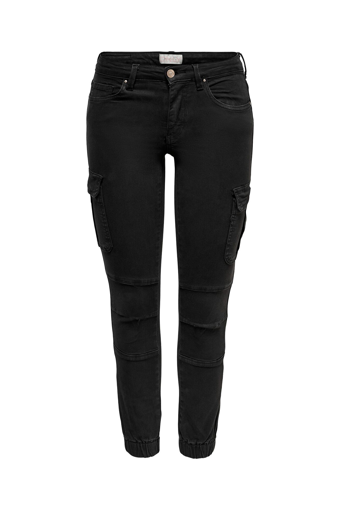 Only Pantal&oacute;n cargo slim fit negro