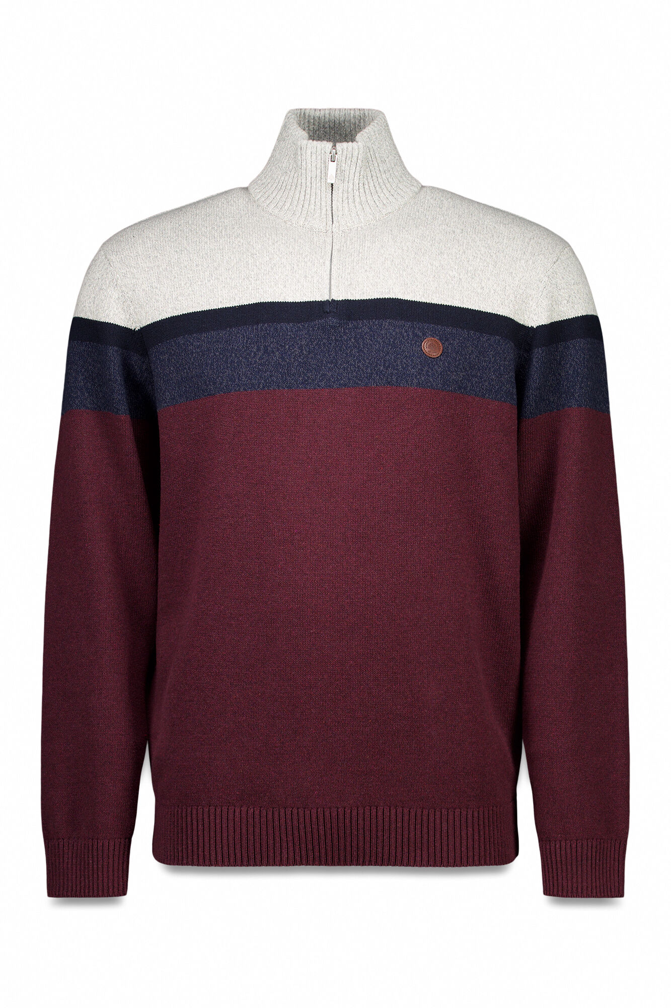 Springfield Jersey con cierre y bloques de color naranja