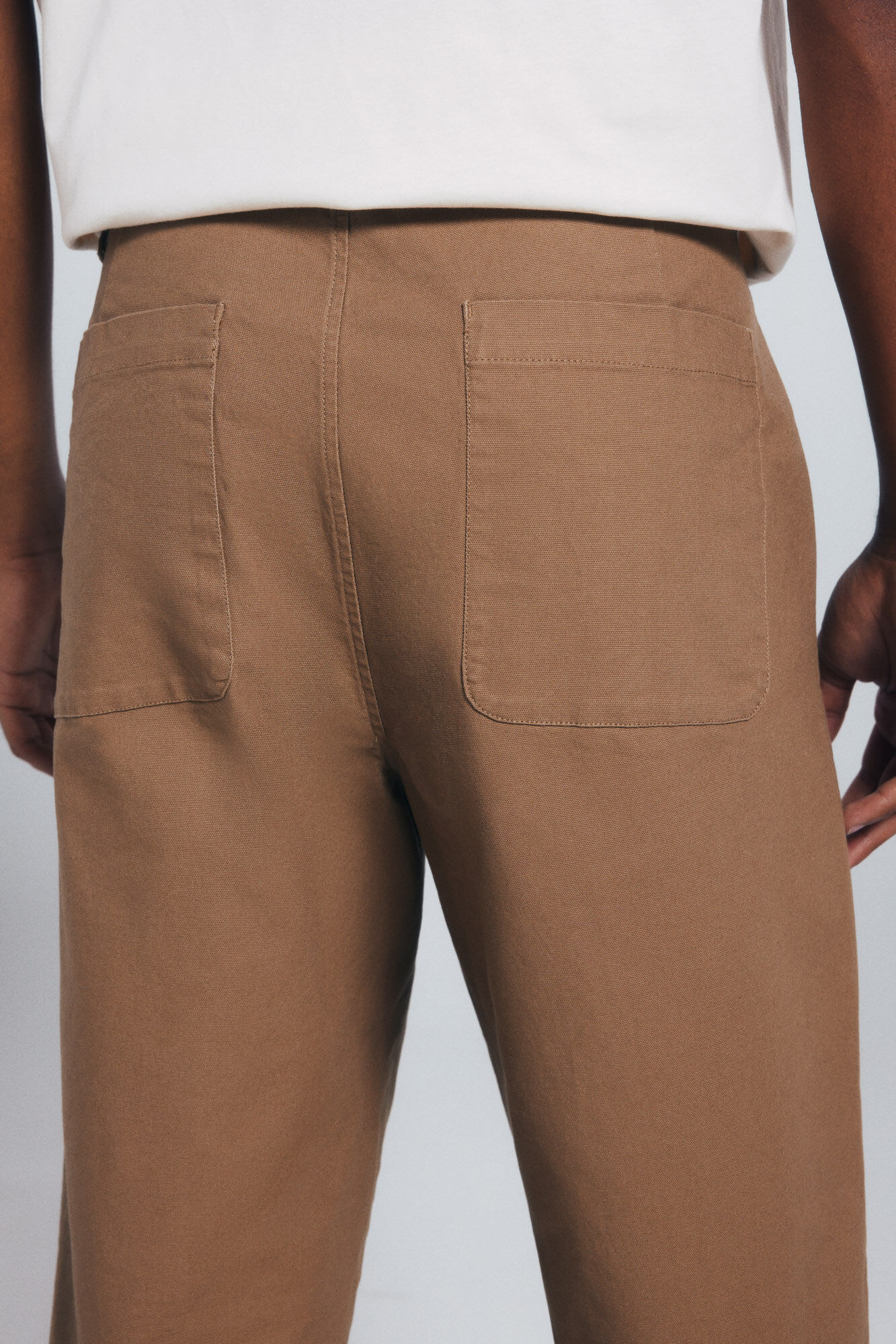 Springfield Pantal&oacute;n chino canvas straight fit beige