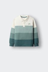 Springfield Kids Polo manga larga cortados y cosidos para ni&ntilde;o azul