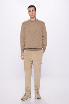 Springfield Suéter estructura jacquard beige