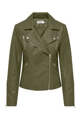 Springfield Chaqueta biker de polipiel verde