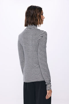 Springfield Playera cuello vuelto negro