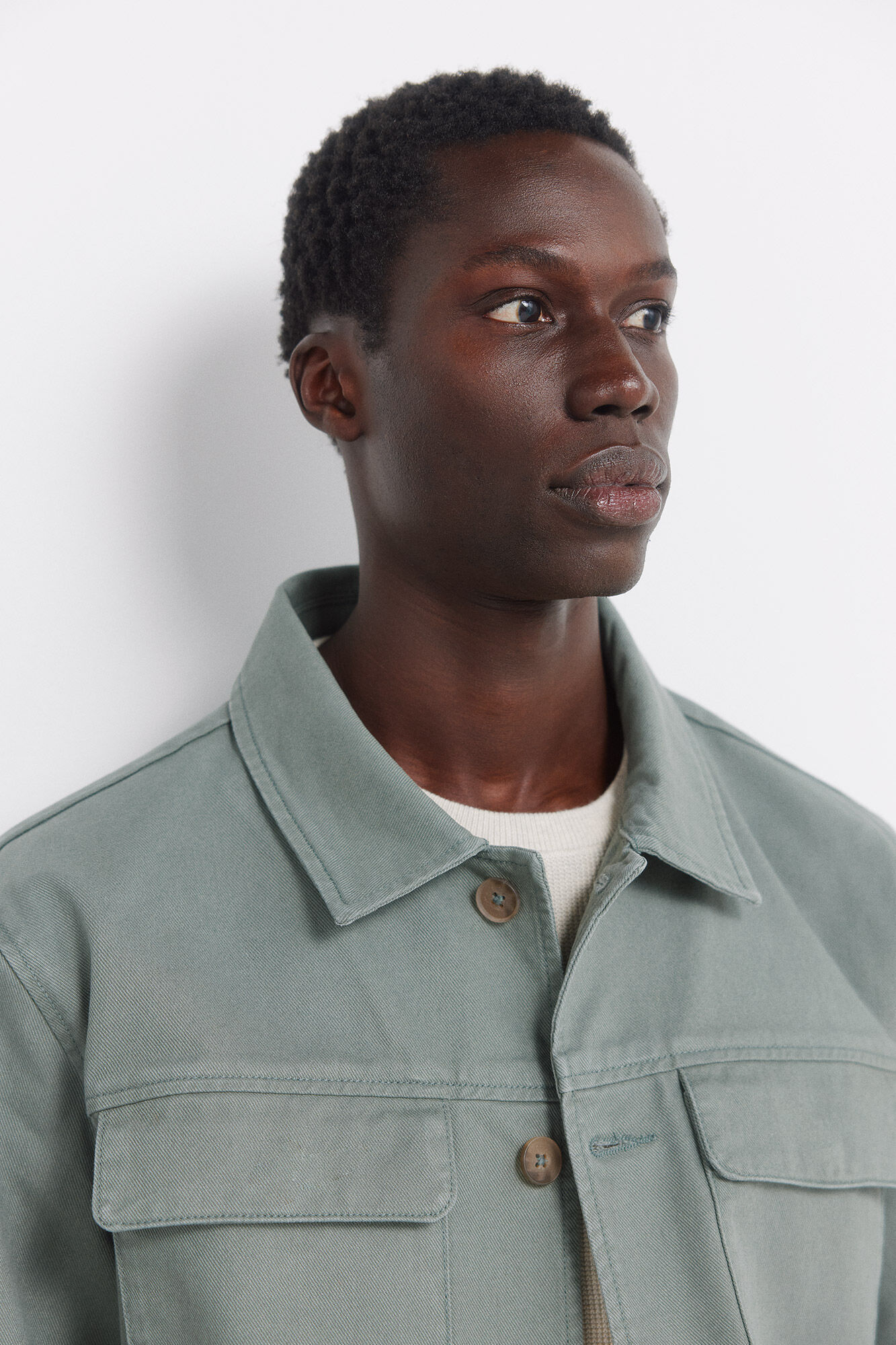 Springfield Sobrecamisa overshirt fit de algod&oacute;n