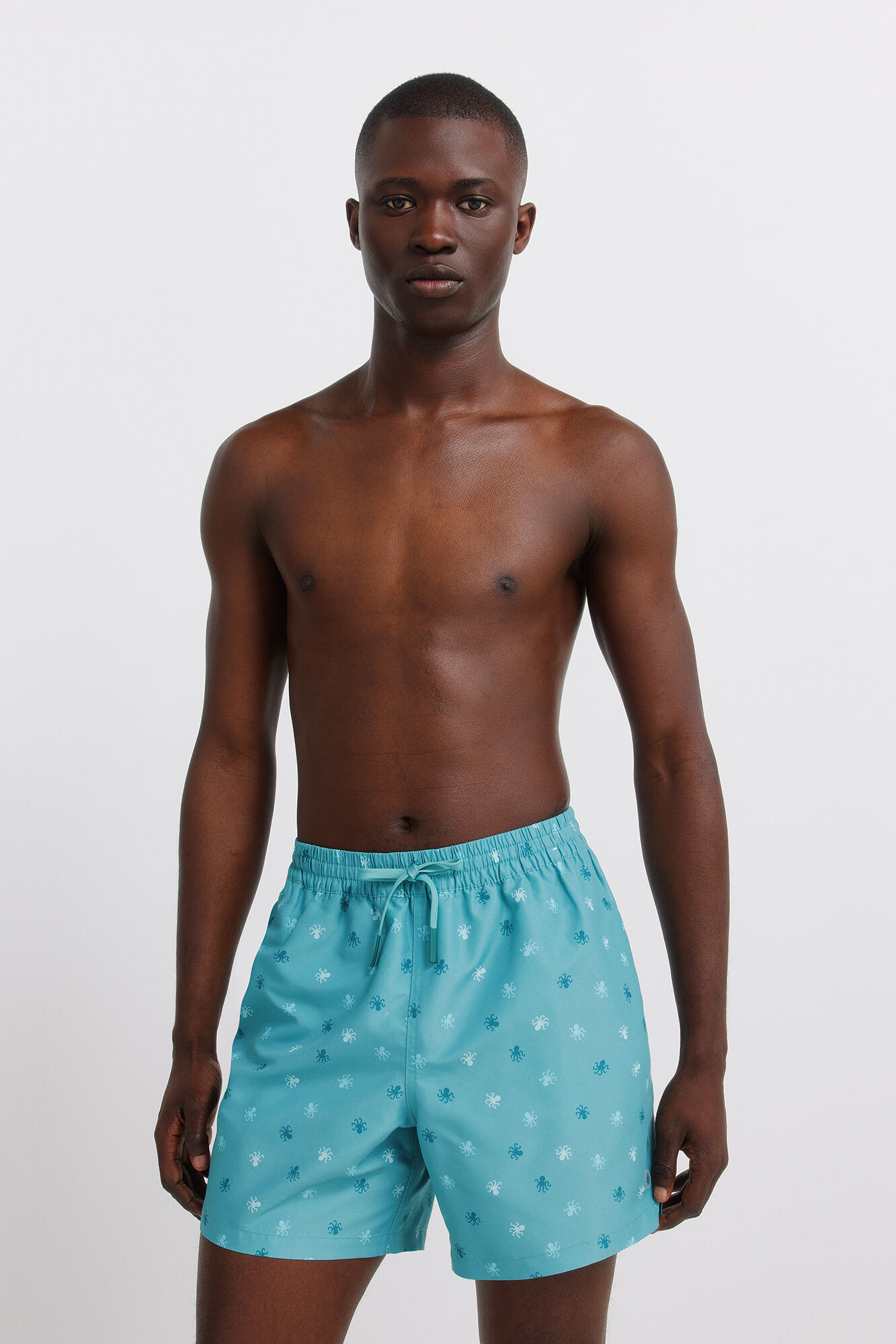 Springfield Traje de ba&ntilde;o estampado de pulpos azul