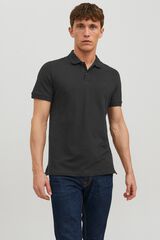 Jack & Jones Polo slim fit liso negro