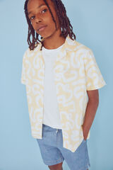 Springfield Camisa geometrica niño amarillo