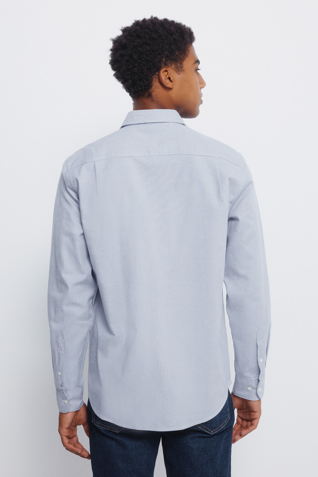 Springfield Playera de popel&iacute;n azul mezcla