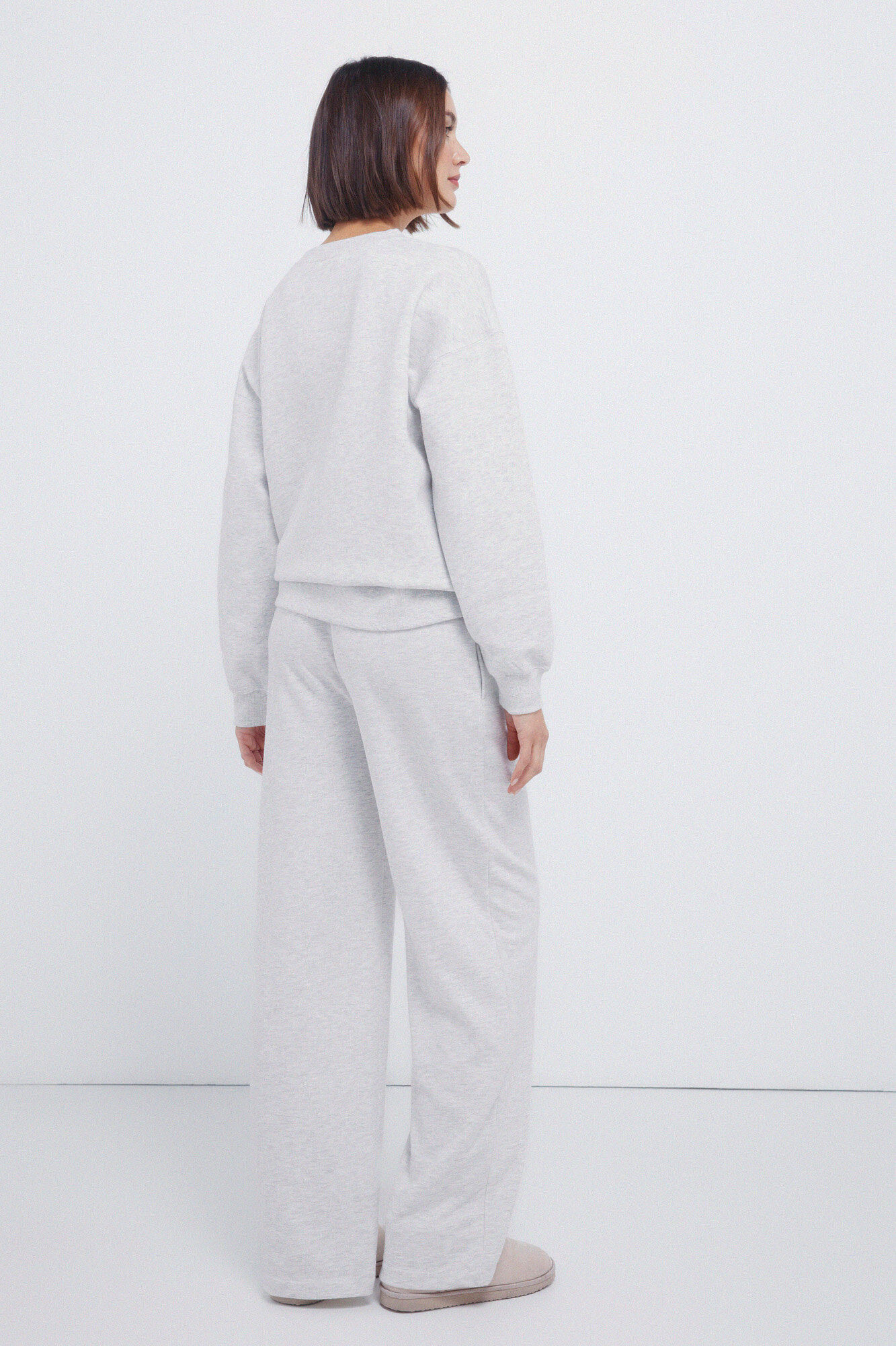 Springfield Pantalones de felpa gris