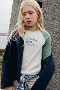 Springfield Kids Playera manga larga rib niña