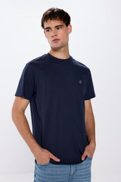 Springfield Playera básica cuello redondo azulado