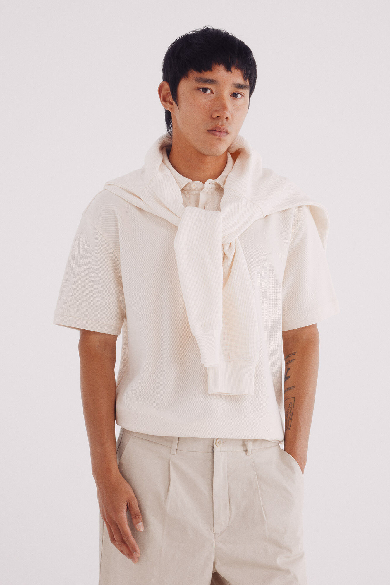 Springfield Polo estructurado de sarga de corte regular