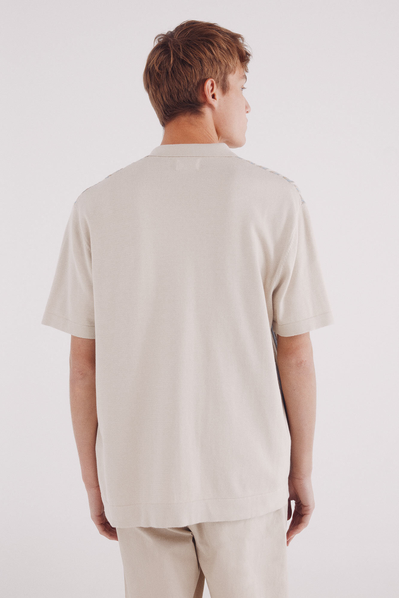 Springfield C&aacute;rdigan rayas verticales manga corta beige