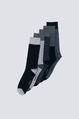 Springfield Pack de 5 calcetines oscuros negro