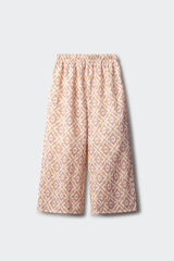 Springfield Pantalón estampado fluido niña fucsia