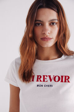 Springfield Playera "Bonjour" estampado