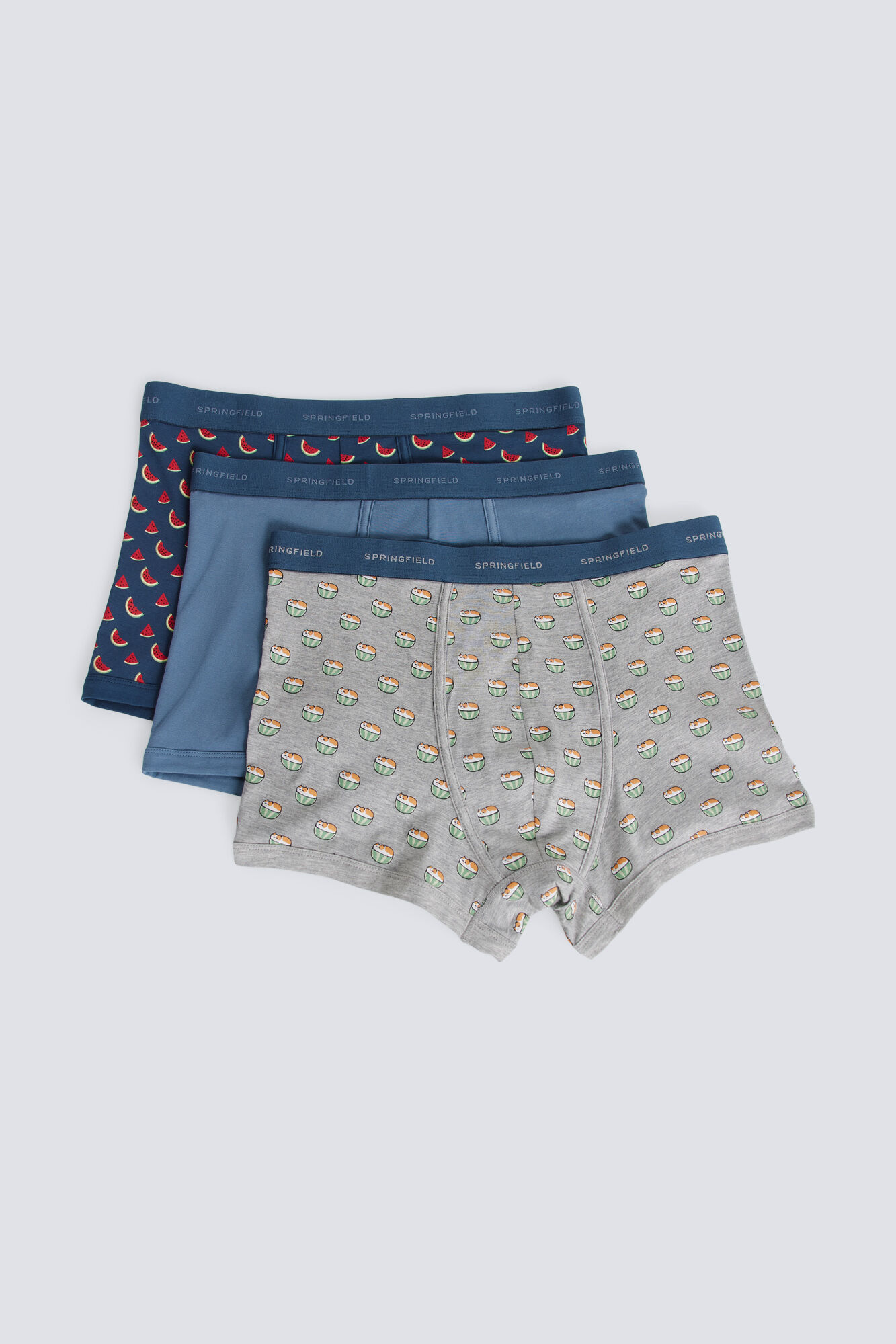 Springfield Pack de 3 boxers estampado de sand&iacute;as