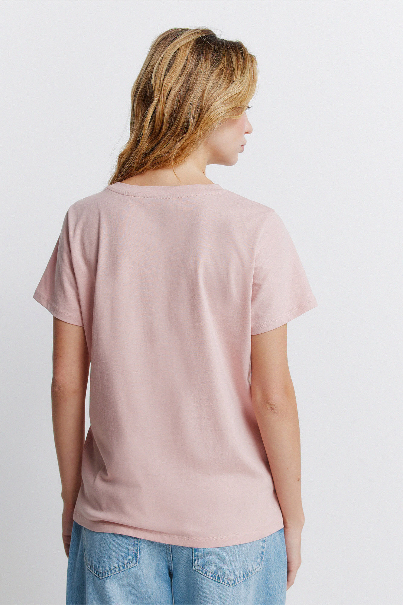 Springfield Playera "Rollings stones" rosa