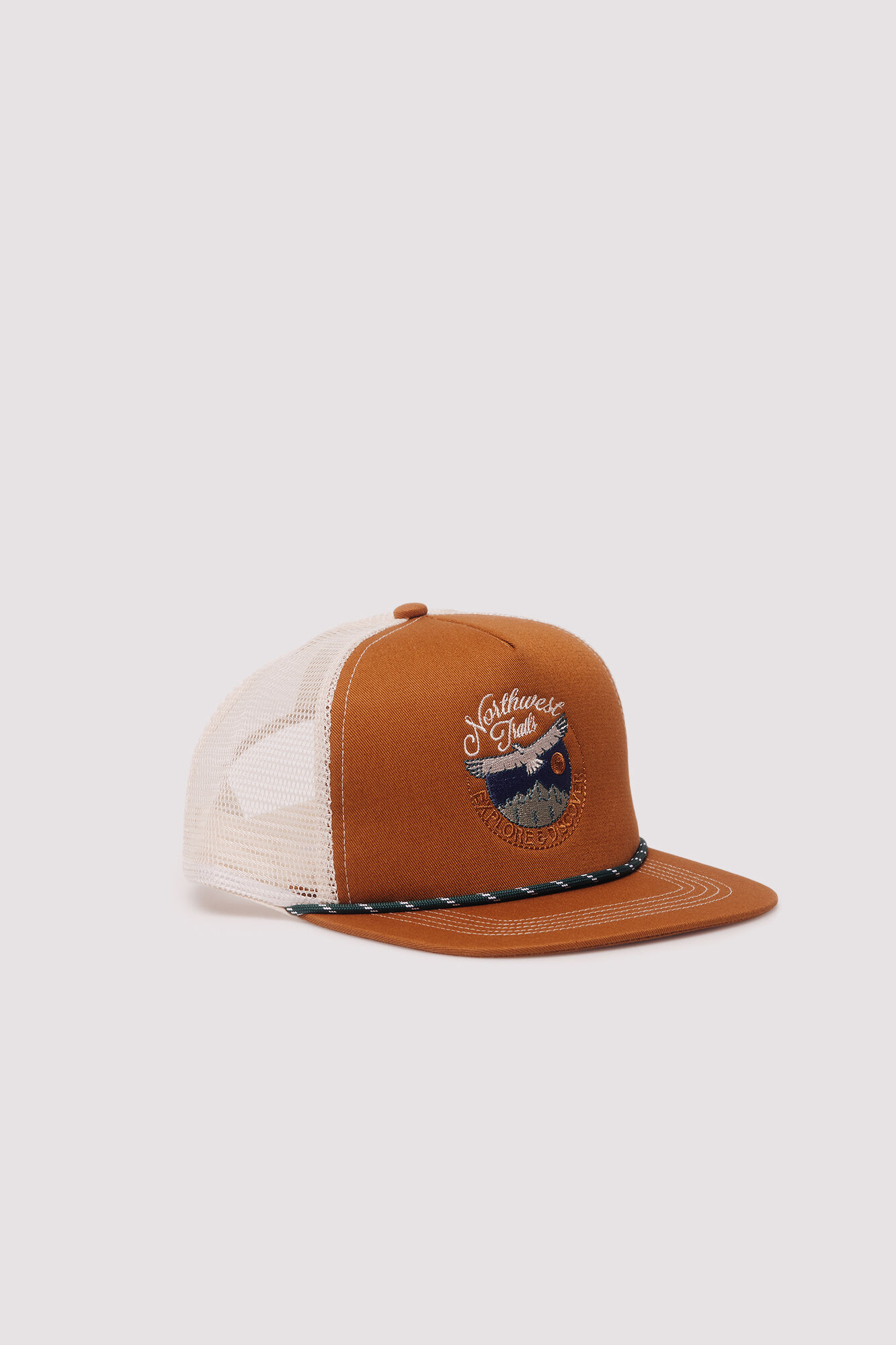 Springfield Gorra visera plana bordada naranja