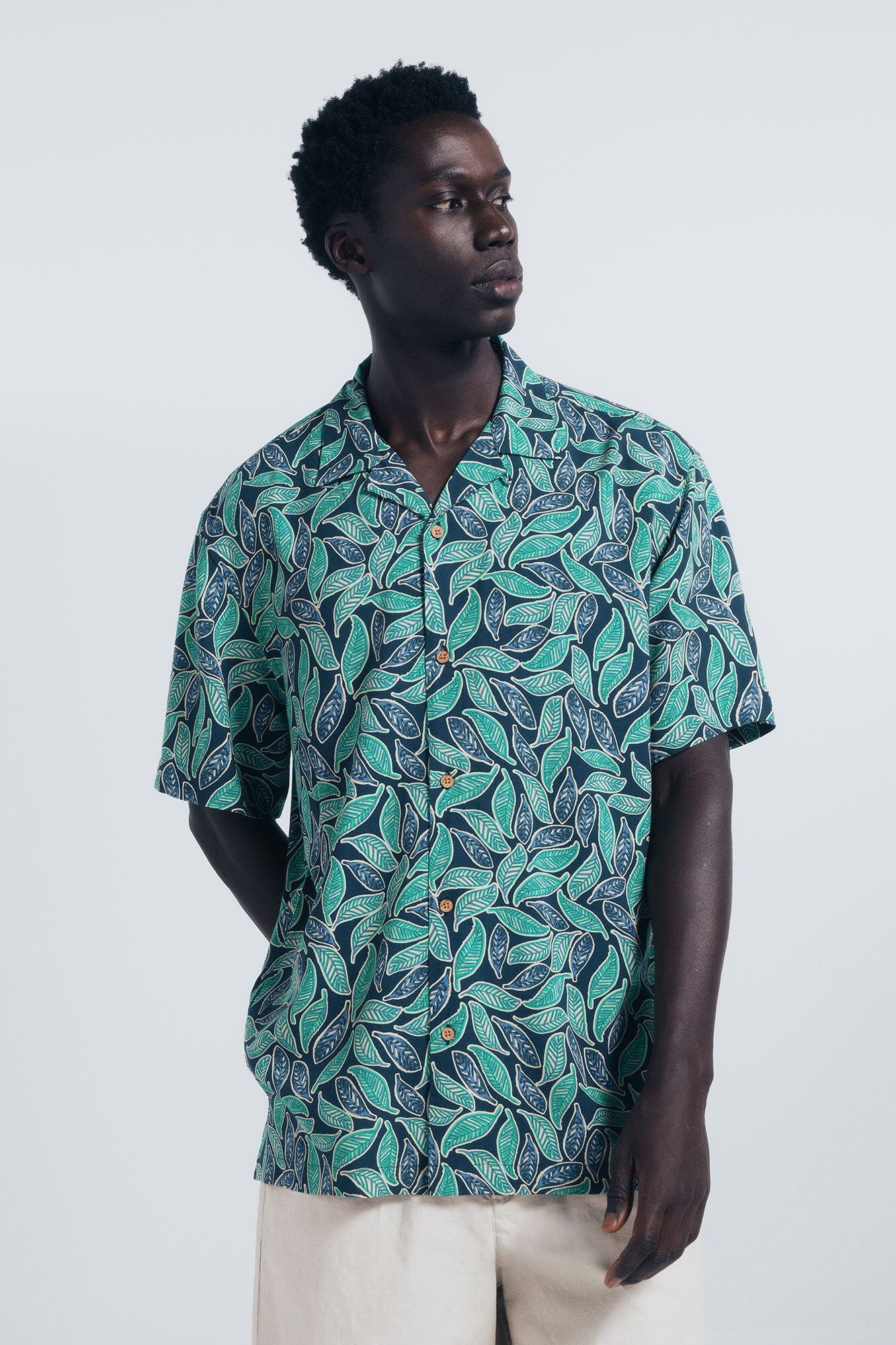 Springfield Camisa manga corta viscosa estampado