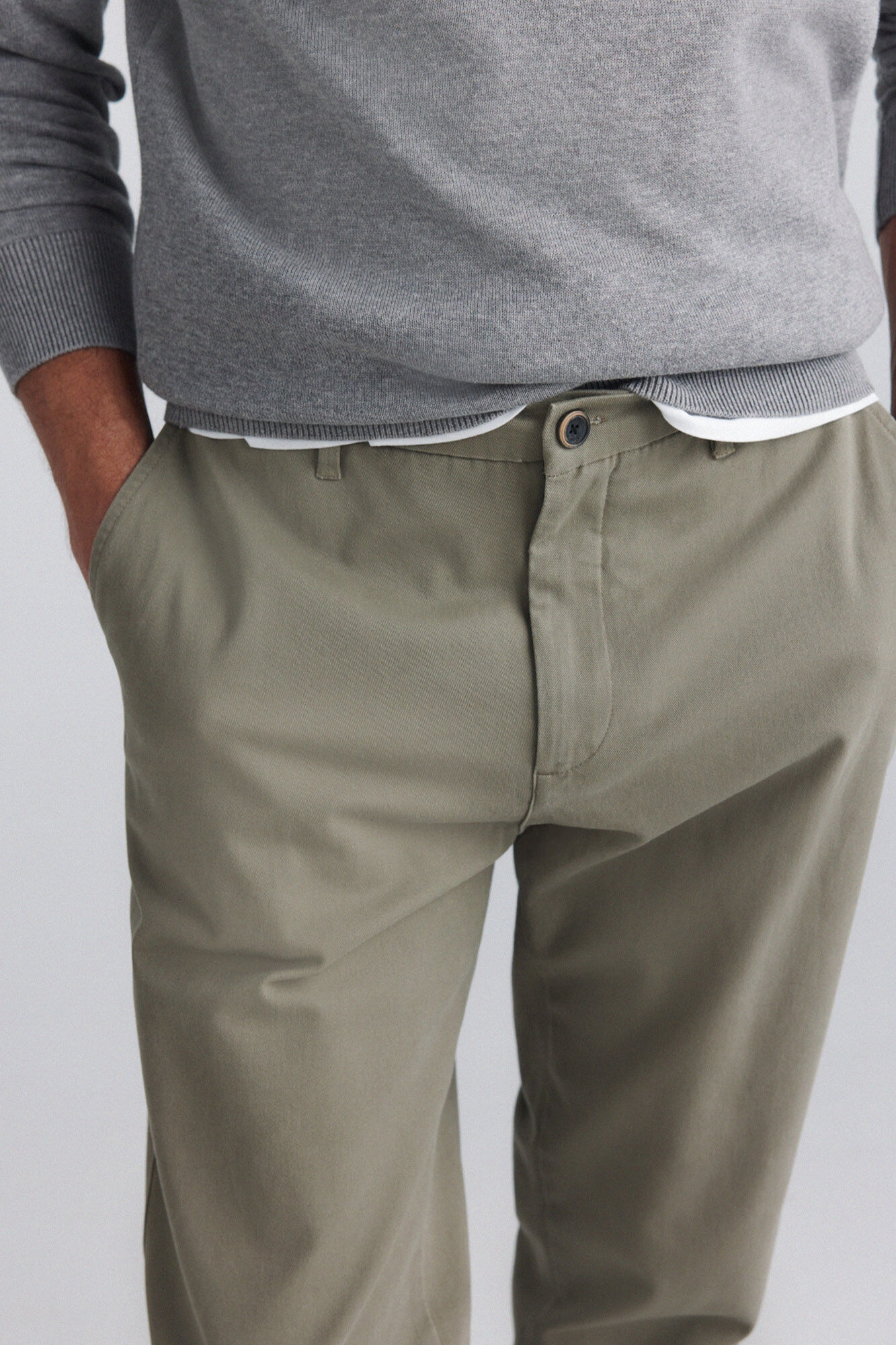Springfield Pantal&oacute;n chino comfort fit khaki