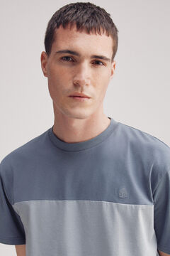 Springfield Playera color block azul