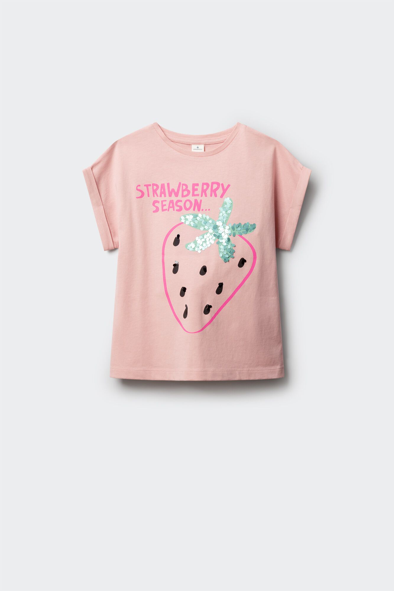 Springfield Kids Playera de manga corta de fresa para ni&ntilde;a