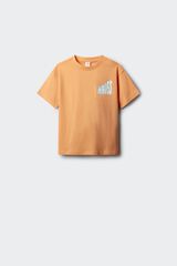 Springfield Kids Playera de manga corta "Make Wavesr" ni&ntilde;o naranja
