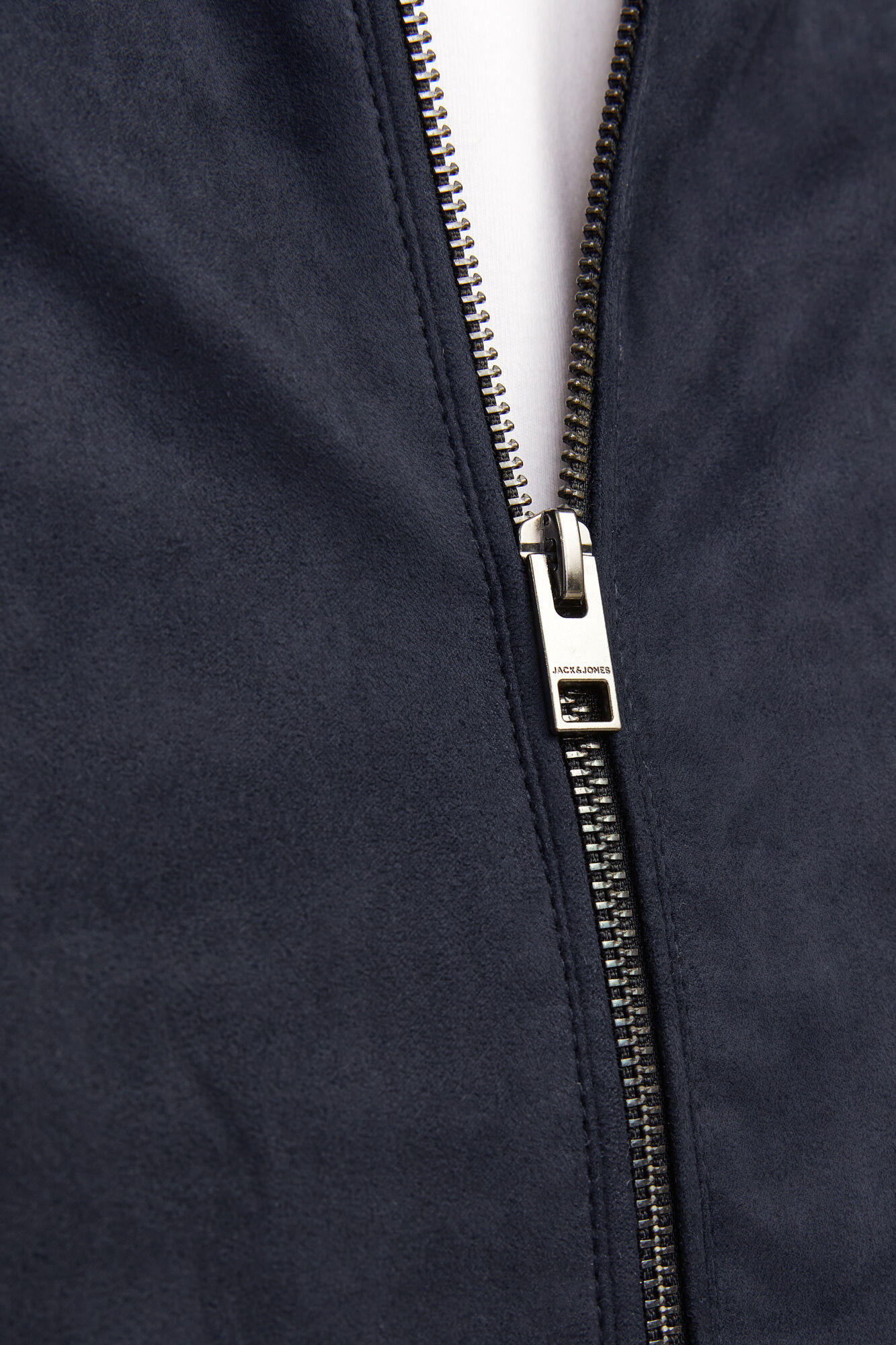 Jack & Jones Chamarra motera simil ante negro