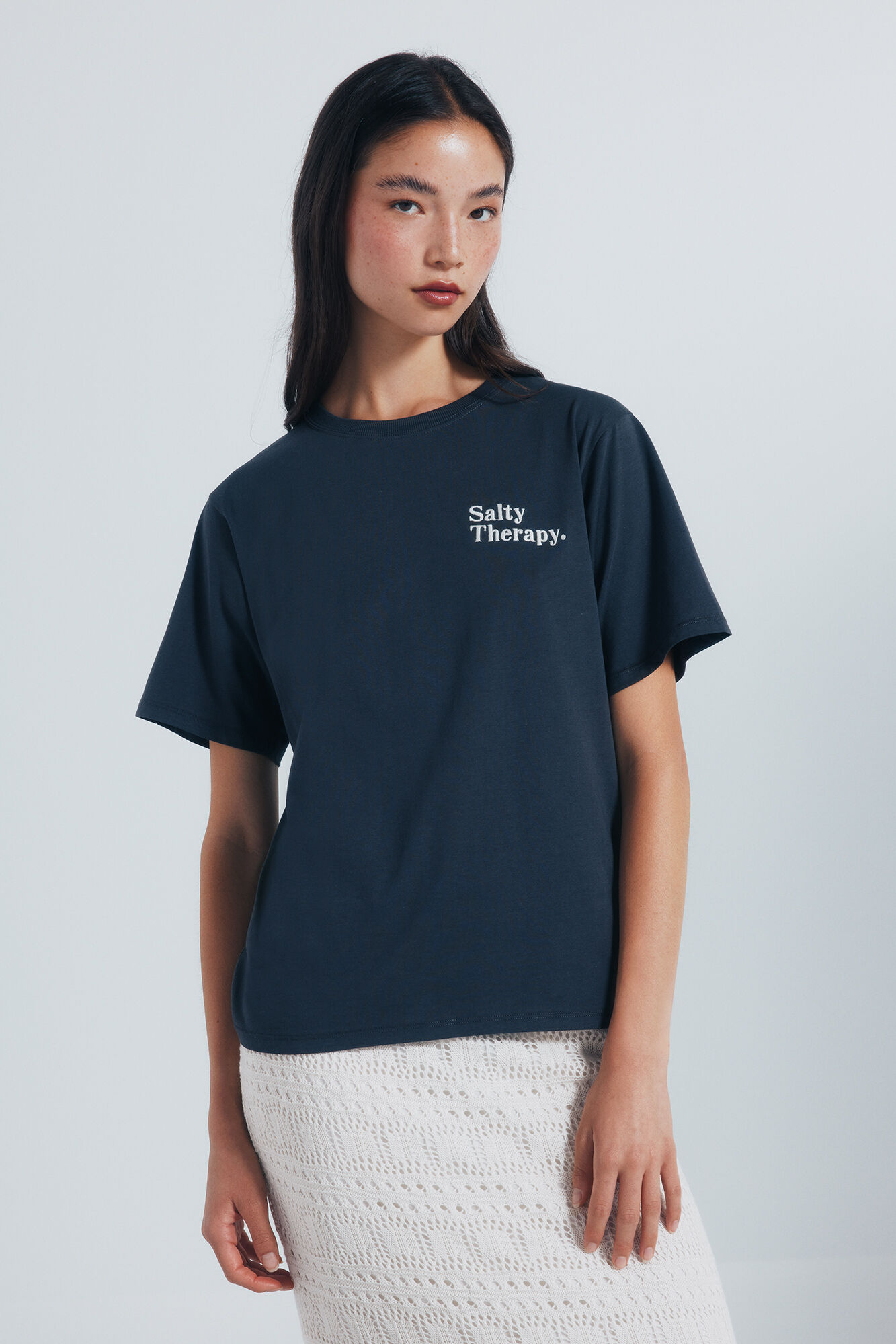 Springfield Playera gr&aacute;fica espalda gris