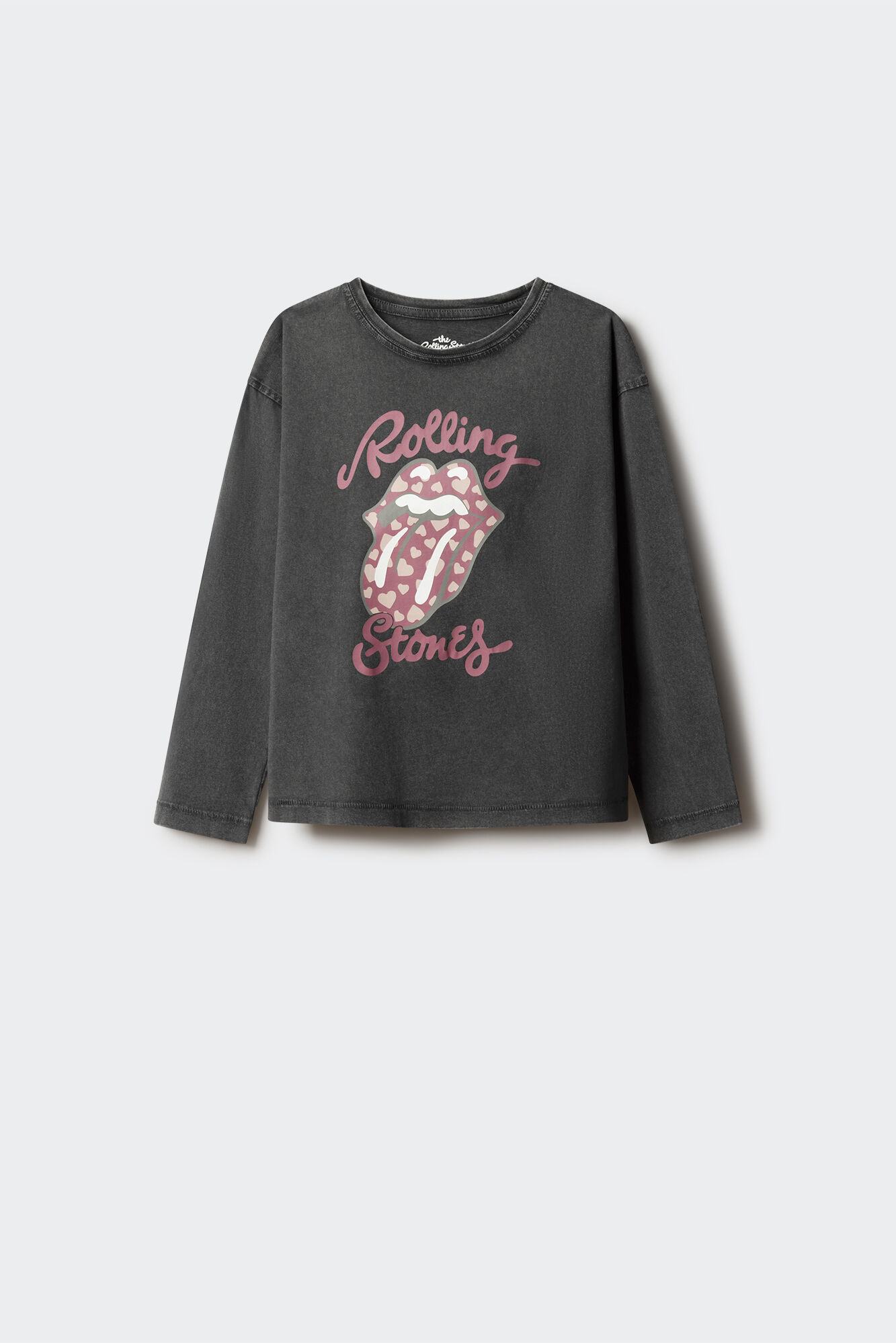 Springfield Kids Playera manga larga Rolling stones ni&ntilde;a. gris